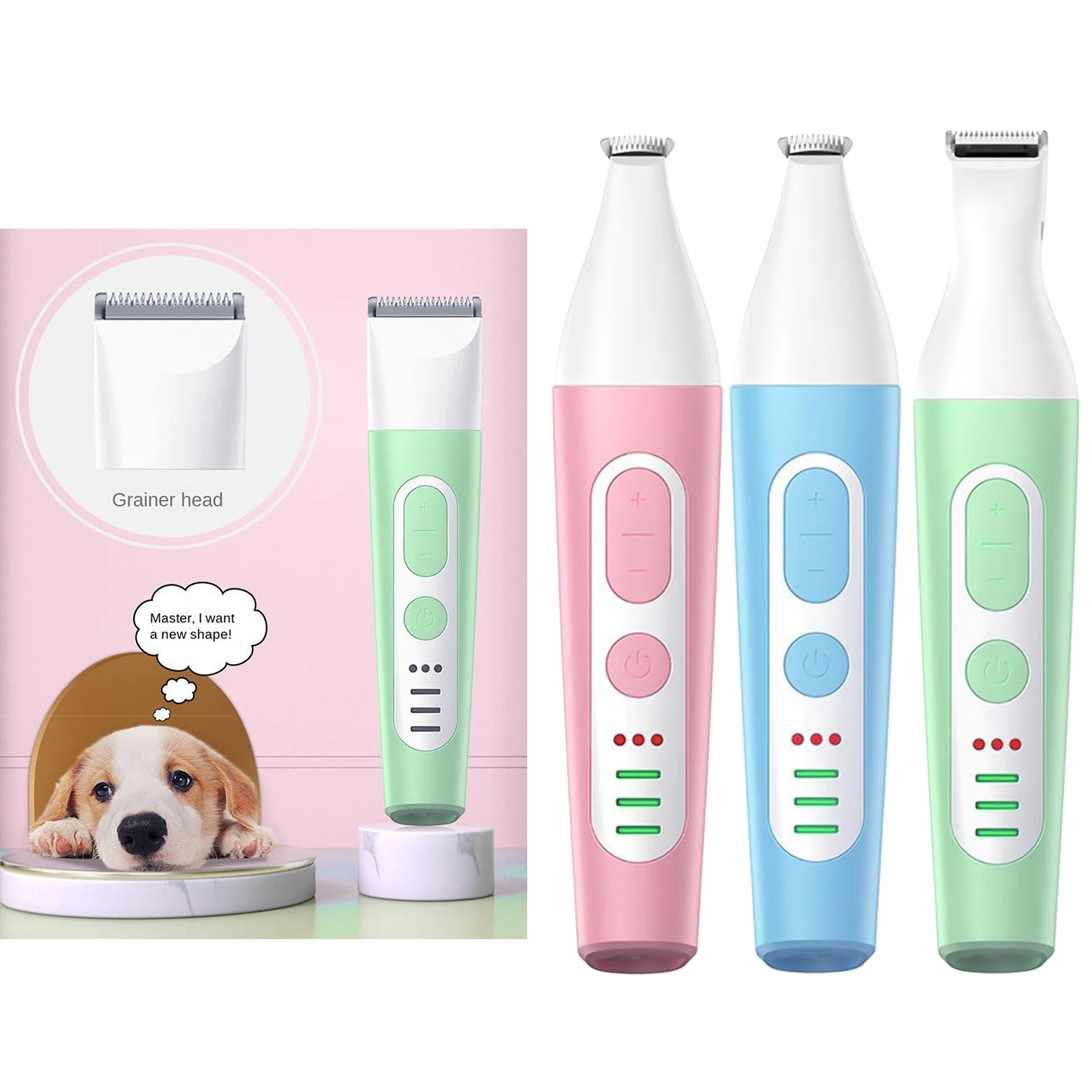 

Cat Dog Electric Nail Grinder Trimmer Hair Cutter USB Low Noise