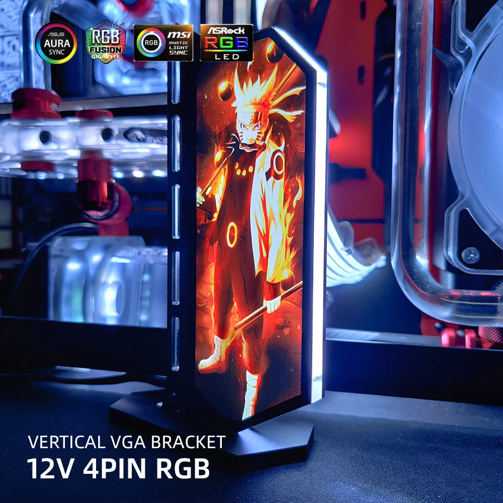 Адаптируемые под требования заказчика GPU кронштейн Вертикальная 12V/5V ореолом