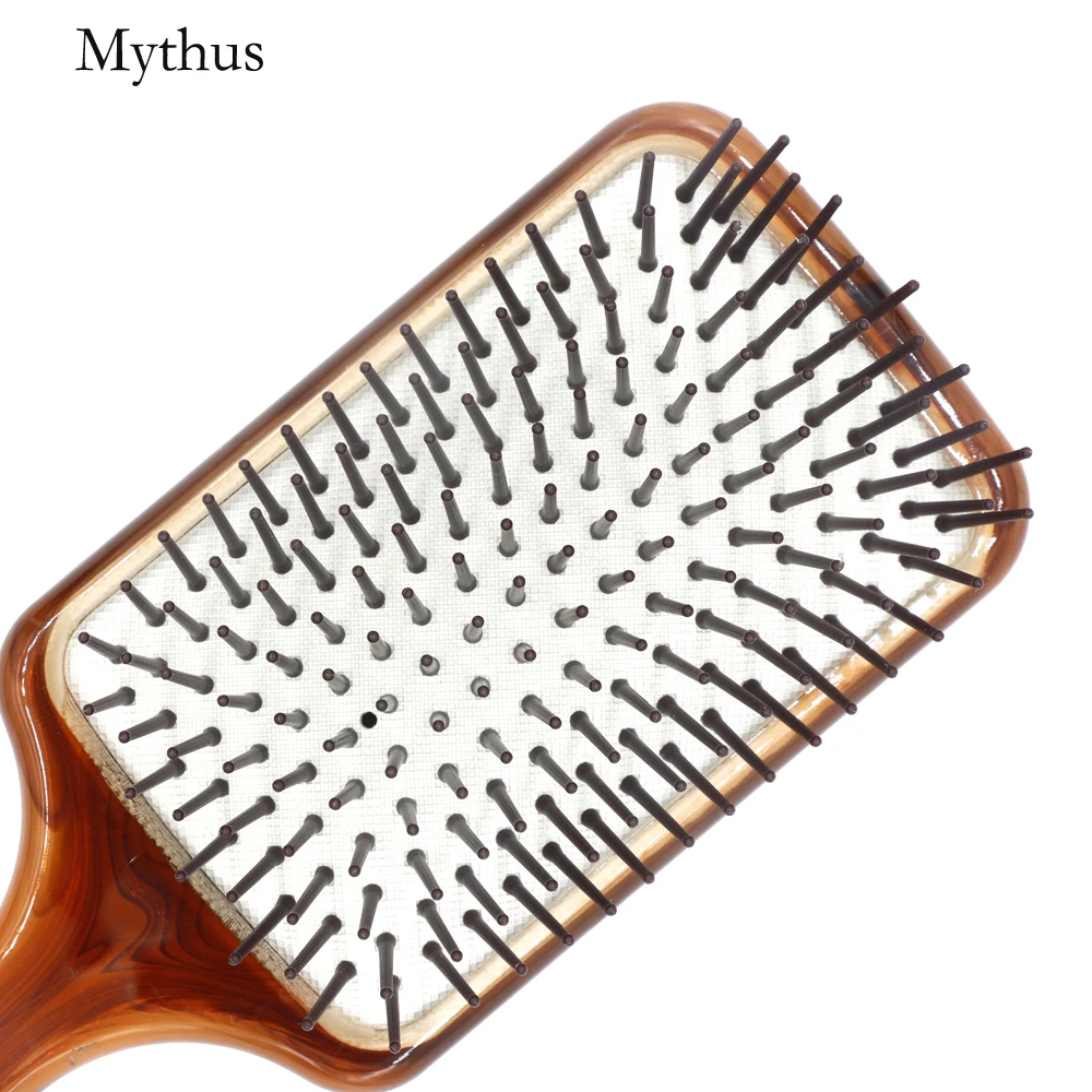 Ручная работа янтарная воздушная подушка щетка для укладки волос расчесывания