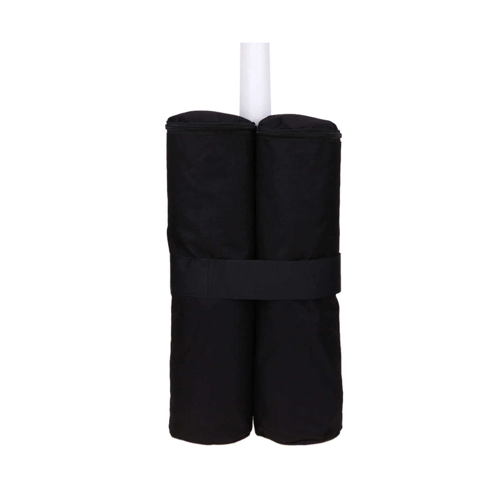 

4 шт. уличные дождевые мешки для фиксации дождевого настила, опорная рама для дисплея, фиксированная ветрозащитная сумка с песком (черная)