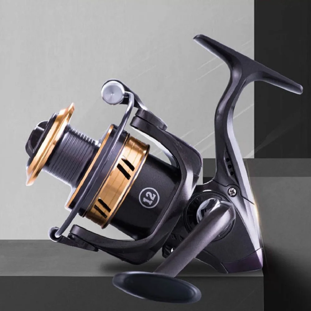 

2021 New Carp Fishing Spinning Reel Full Metal Fixed Spool 1000-7000 Sea Rod Coil 5.2:1 Wheel Drag Max 8kg Fish Gear Accessories