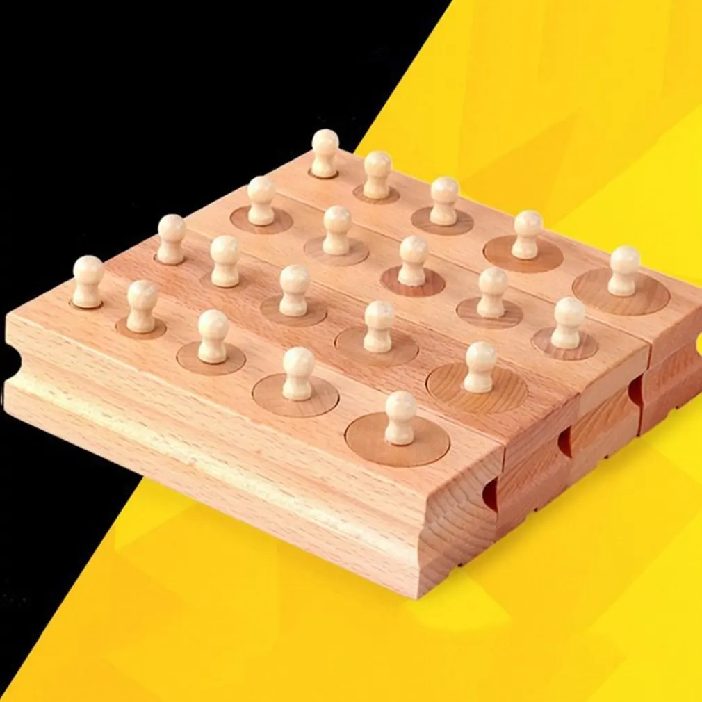 Новые материалы Montessori Монтессори блок игрушки развивающие игры гнездо цилиндра