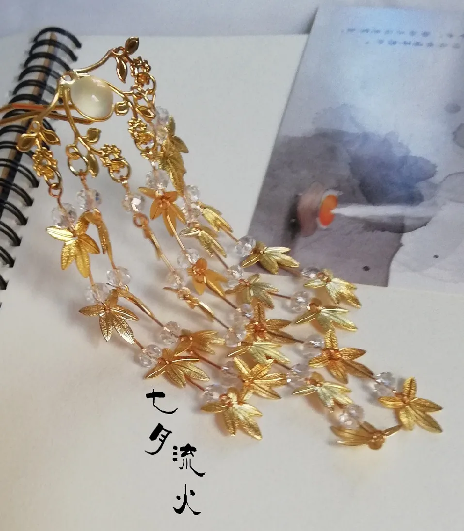 Древность кленовый лист встряхивание шпилька для волос гребень кимоно Гейша