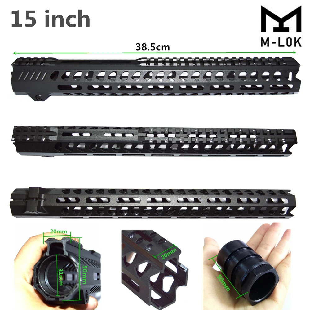 Тактический 7/10/12/13,5 дюймов поплавок M-lok Handguard Пикатинни страйкбол 15 M4 Handguard карабин квадратный рот для охоты