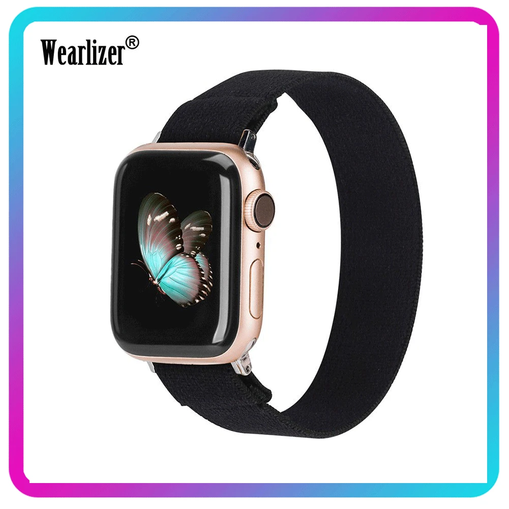 Эластичный ремешок Wearlizer для iwatch мягкий эластичный спортивный отдыха сменный