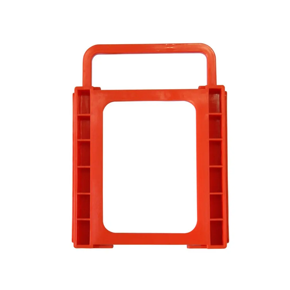 

SSD HDD Notebook Hard Disk Drive Mounting Rail Adapter Bracket Holder with Screws Red2.5 to 3.5 inch