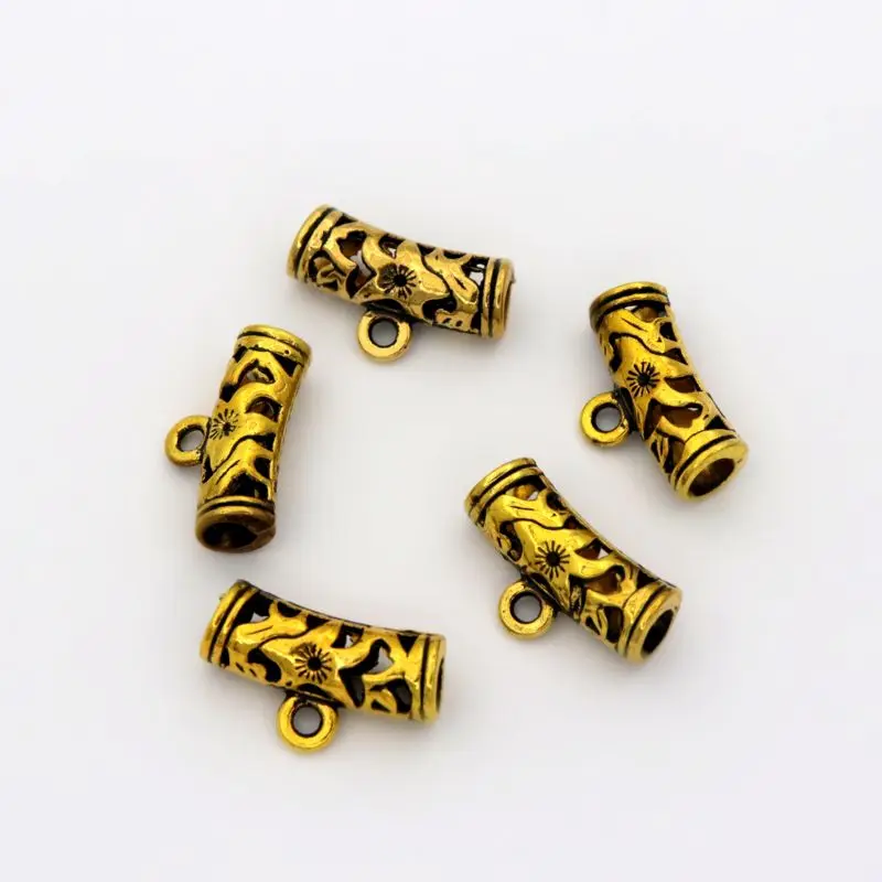20pcs Mixed Tibetan Silver Gold Bronze Big Hole Metal Connector For Jewelry Making Diy Bracelet Necklace Accesories Wholesale | Украшения и