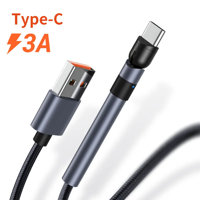 USB-кабель зарядный USB Type-C 180 градусов | Мобильные телефоны и аксессуары
