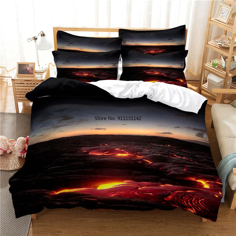 

Beautiful Dusk Desert Sea Scenery Digital Printing Bedding Set 3D Bedroom Decoration 2-3 Pieces Home Textiles