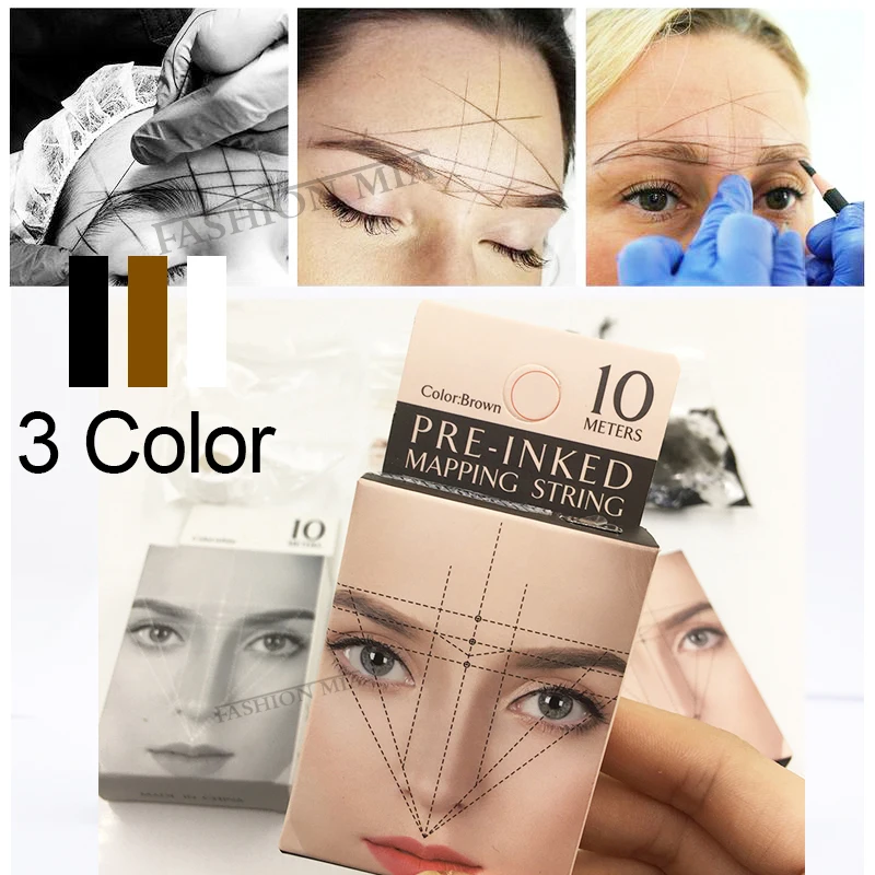 

Новый Белый микроблейдинг построение карты струны предварительно заправленные брови маркер линия для бровей Полупостоянный позициониров...