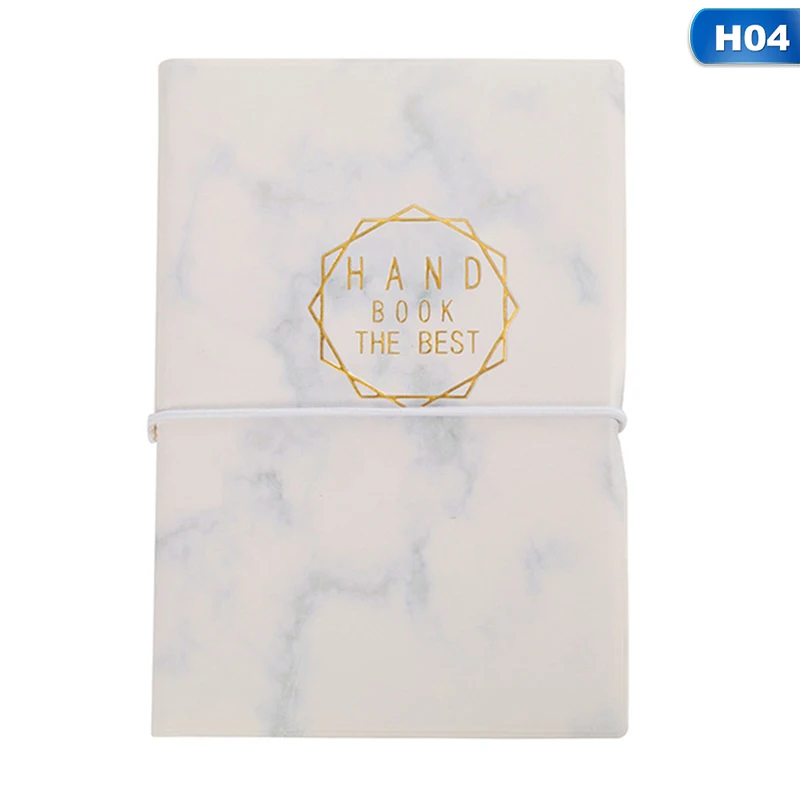 4 Fashion Simple Notebook Strap Notepad Kawaii Square Grid Blank Page Magazine Student Daily Plan Gift - Цвет: 4