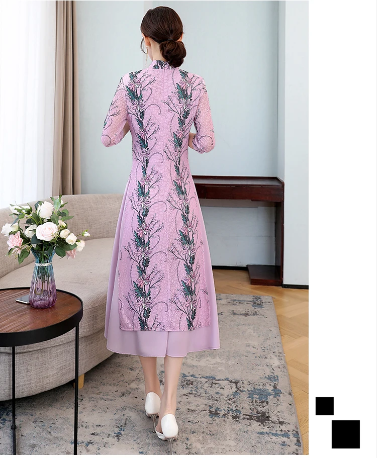 Женское платье в вьетнамском стиле Чонсам | Тематическая одежда и униформа