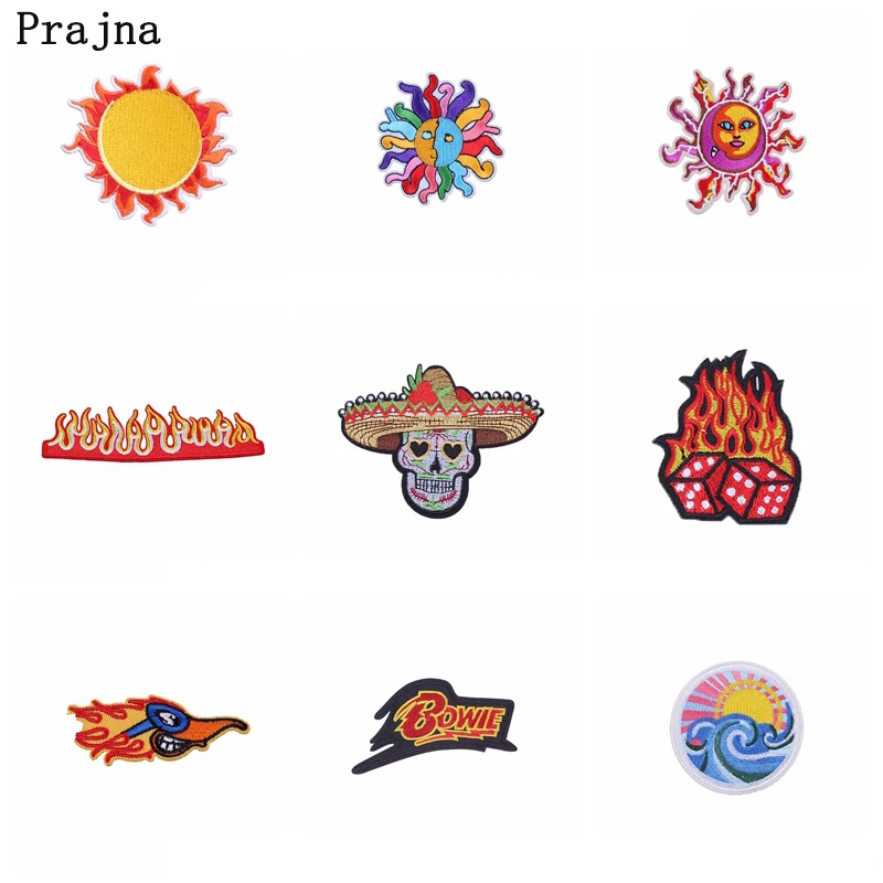 Пламя DIY патч вышитые патчи для одежды утюга на одежде аппликация Сделай Сам