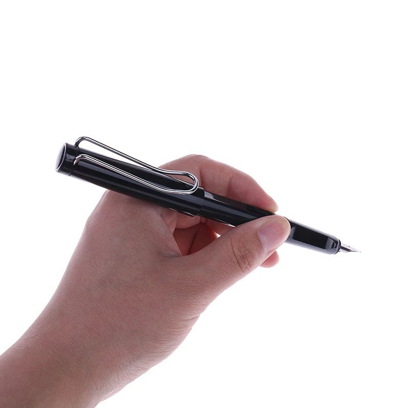

1pc Kawaii Candy Colors Fountain Pen With F Nib Luxury ABS Transparent Inking Pens For Student Writing Pen