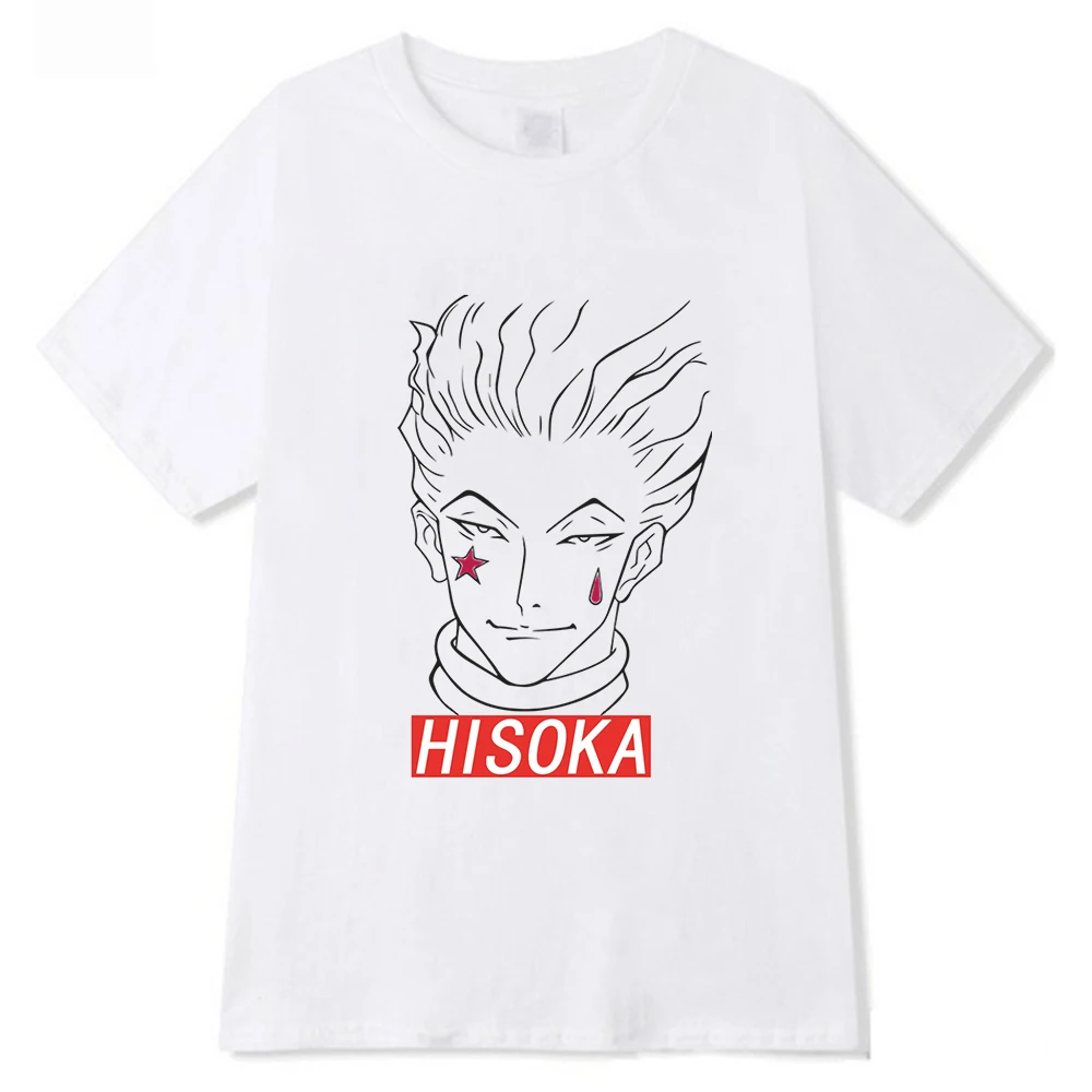 

Hunter X Hunter футболка с принтами из мультфильмов, Круглый ворот, короткий рукав, короткая футболка с героями из японского аниме «Графический ...