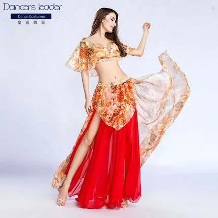 

2020 new summer belly dance costume female exercise clothing suit sexy fairy beginner oriental dance dance suit