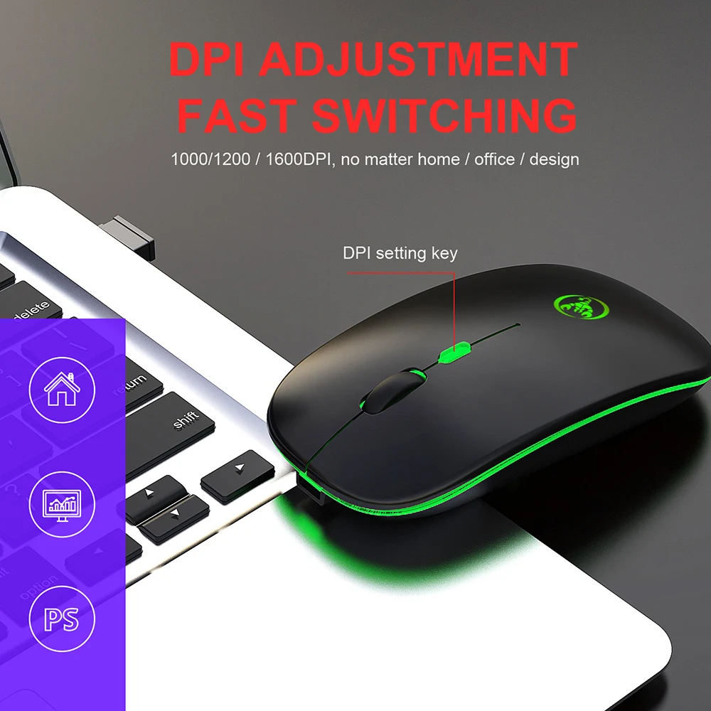 wireless mouse bluetooth computer silent rechargeable ergonomic mause with usb optical mice dual mode 2 4ghz bluetooth 2 in 1 free global shipping