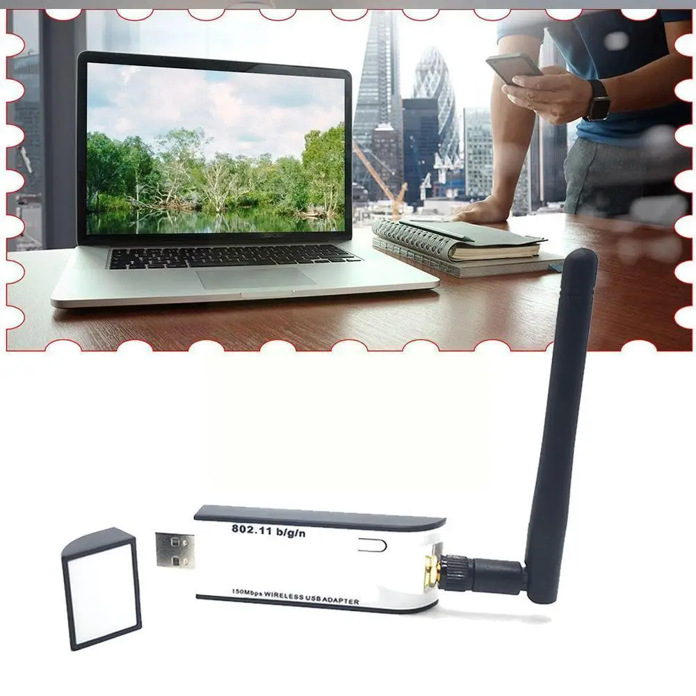 

New Wifi Usb Adapter Rt3070 150mbps Usb 2.0 Wifi Wireless Adapter 802.11n Network T6v2 Card External With Antenna O7o7
