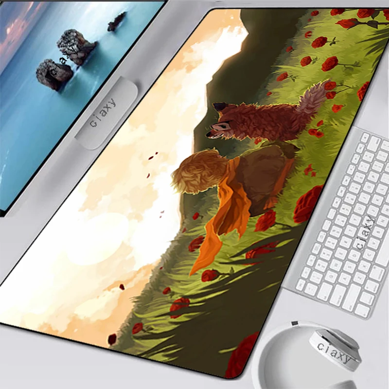 

Gaming Mouse Mat The Little Prince and The Fox Kawaii Mouse Pad Anime Sexy PC Gamer Cabinet Computer and Office Accessories Diy