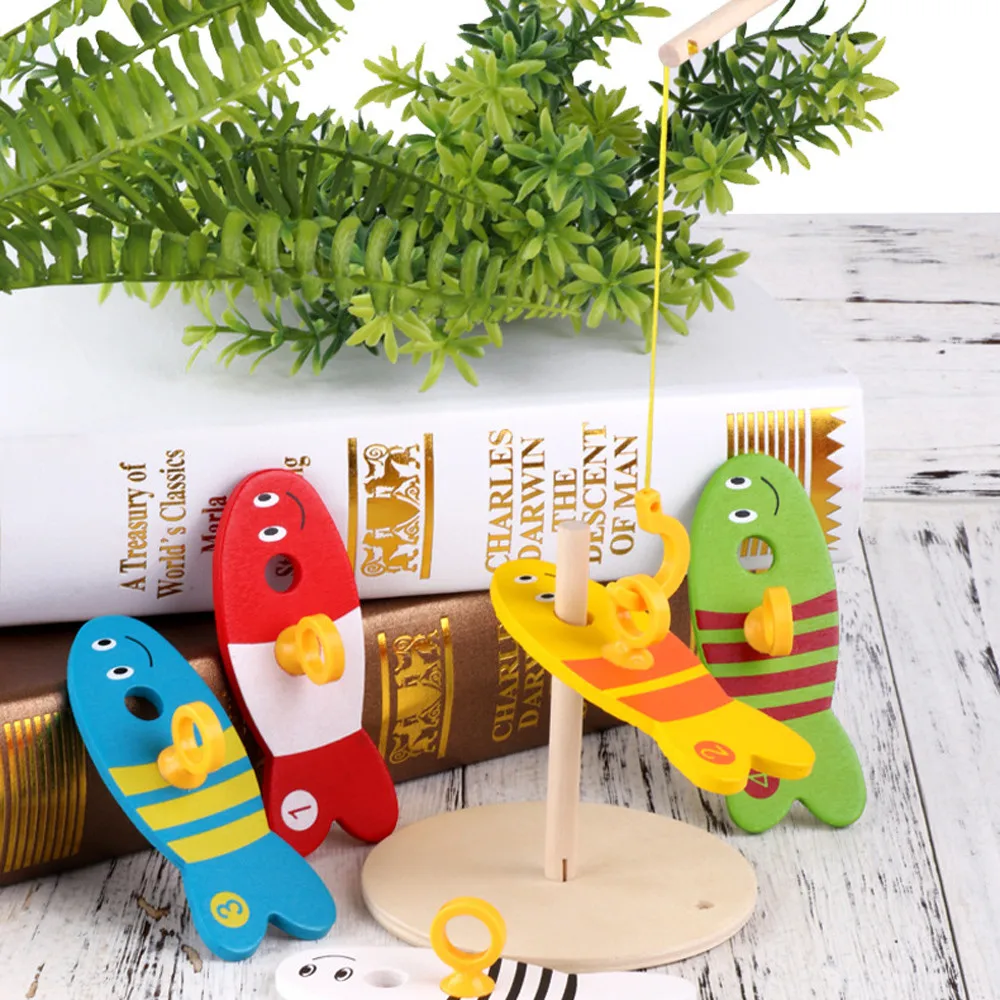 Рыболовное гнездо детская игра цифровая Рыбалка деревянные наборы для рыбалки