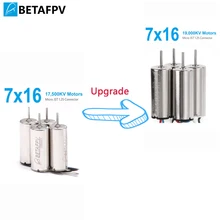 BETAFPV 7x16 мм Двигатель 19000KV Щеткой Двигатели с JST 1.25 разъем для Micro FPV