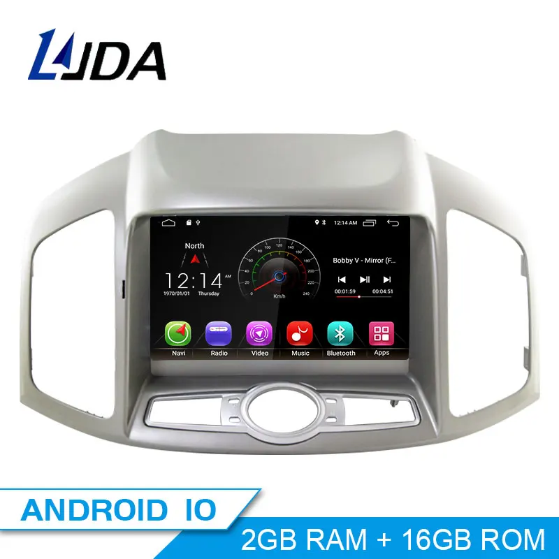 LJDA Android 10 автомобильный dvd-плеер для Chevrolet Captiva 2006- мультимедиа автоаудио радио gps навигация 2G Ram четырехъядерный wifi