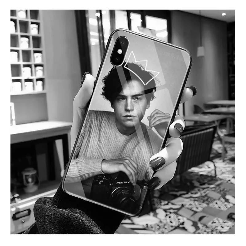 American TV Riverdale Cole Sprouse Glass phone case For iphone 13 Pro Max For iphone 12 11 Pro Max XS XR X 8 7 Plus SE2 Case images - 6