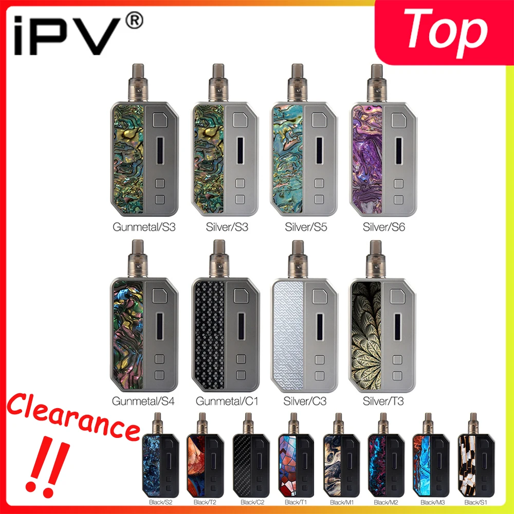 Набор IPV V3 Mini TC с аккумулятором 1400 мАч и чипсетом YiHi SX635J баком Elf ADA набор для