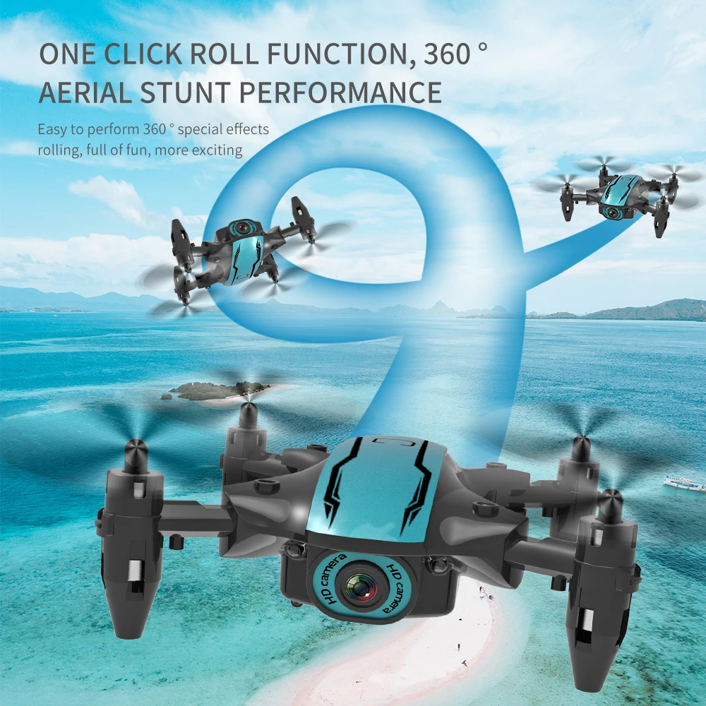 Mini Drone With 1080P HD Camera WIFI FPV Profesional Altitude Hold Dron Foldable RC Quadcopter Electric Helicopter Toy |
