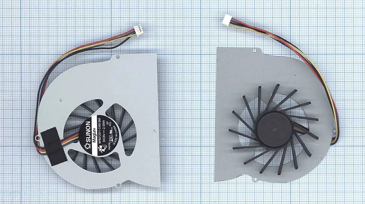 Вентилятор (кулер) для ноутбука HP EliteBook 8560 8560W 8560B p/n: MF60120V1 C050 S9A MF60150V1 C000 652675 001 (4