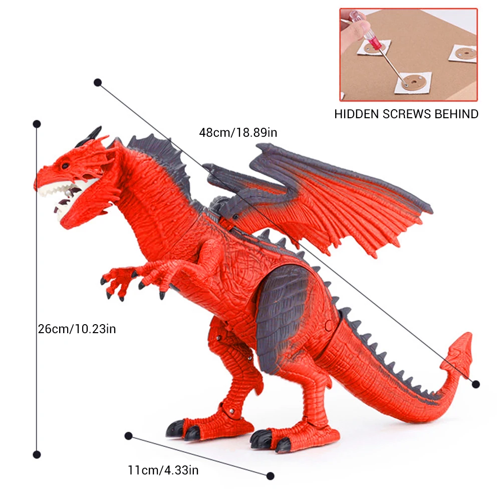 Инфракрасный динозавр RC игрушки с дистанционным управлением Дракон качающийся светильник для глаз гуляющий спрей динозавр Рождественский подарок игрушки для детей#10