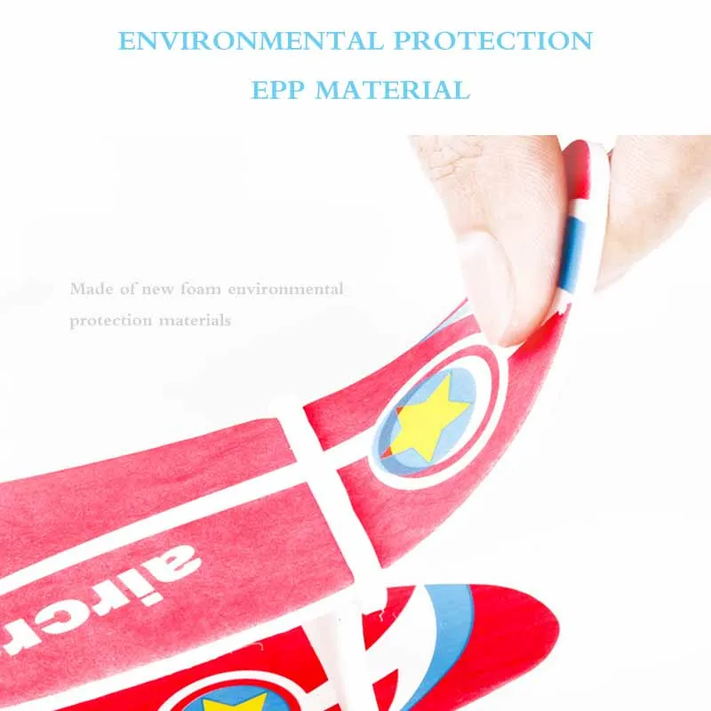 

IKAUOIE New Electric Hand-Thrown Glider Airplane Outdoor Park EPP Foam Electric Taxi Airplane Children Flying Toy Airplane Model