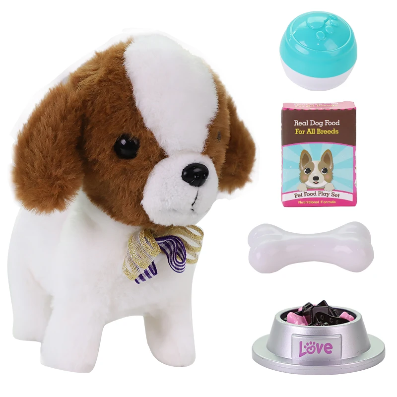 Электрические игрушки ходячие говорящие фигурки собаки плюшевая игрушка хлопок