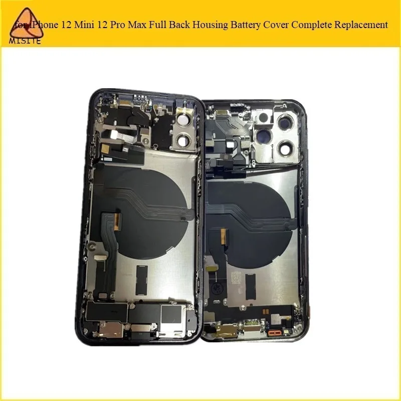 

Корпус батарейного отсека в сборе для iPhone 12 Pro, корпус заднего среднего каркаса с небольшими запасными частями, 1 шт.