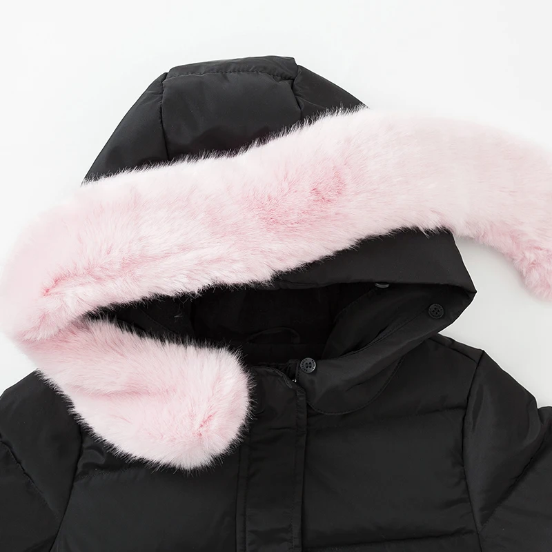 Girls down jacket long children's wear autumn and winter 2019 new baby hooded children keep warm | Детская одежда и обувь