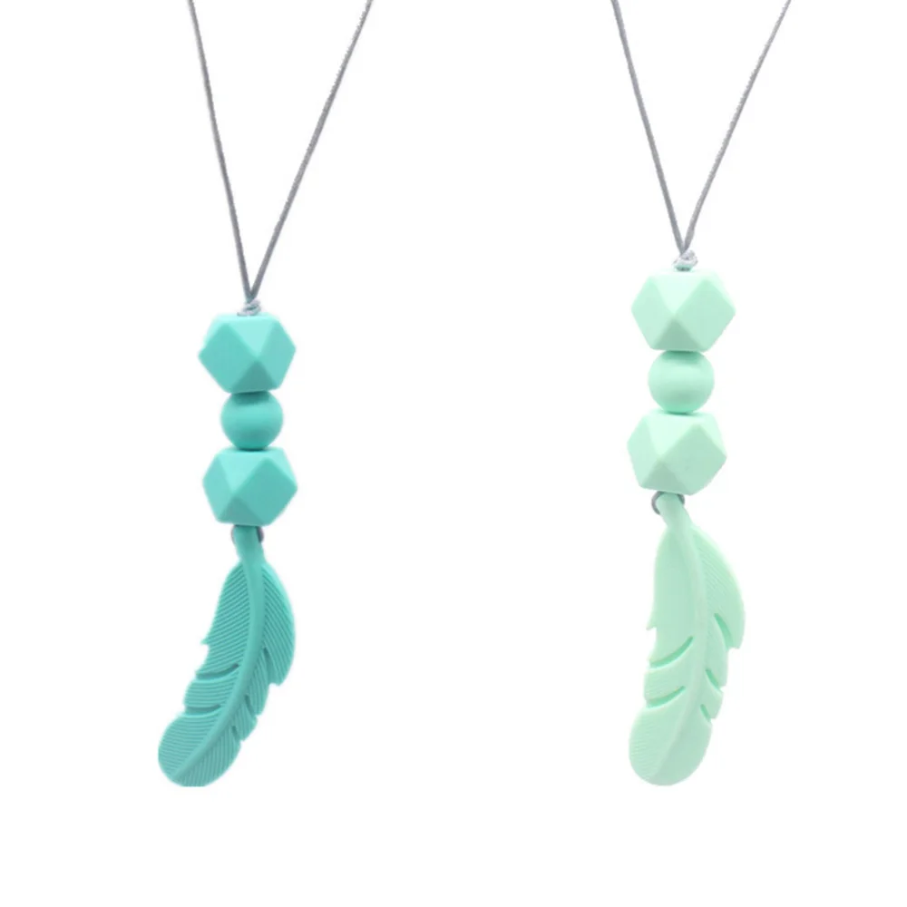 

Силиконовое ожерелье для прорезывания зубов, 2 шт.