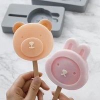 cute ice cream mold homemade popsicle mold with lid silicone handmade diy ice makermould