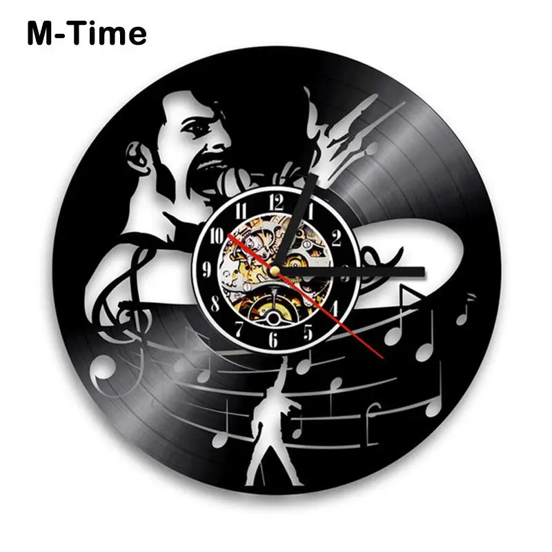 Настенные часы Queen Rock Band с музыкальной темой классические светодиодный виниловая
