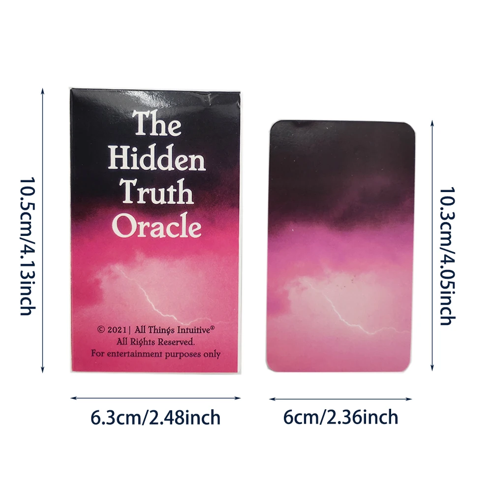 The Hidden Truth Oracle Cards Divination Prophecy 54 Sheet Fortune Telling Card Friend Casual Party Entertainment Board Game | Спорт и