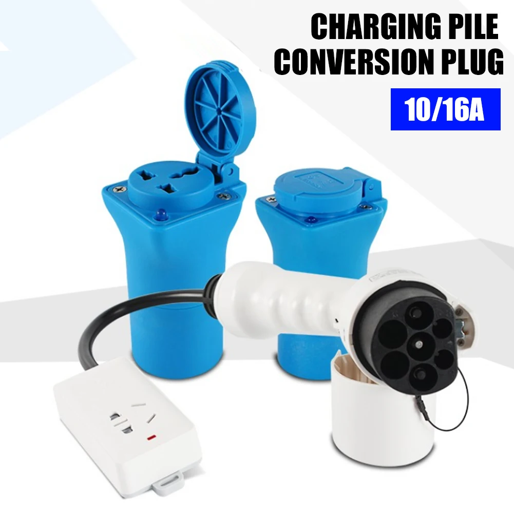 

EV Charging Station Conversion Plug Power Supply Socket AC Charging Station Adapter for Scooter Electric Vehicles RV Caravan