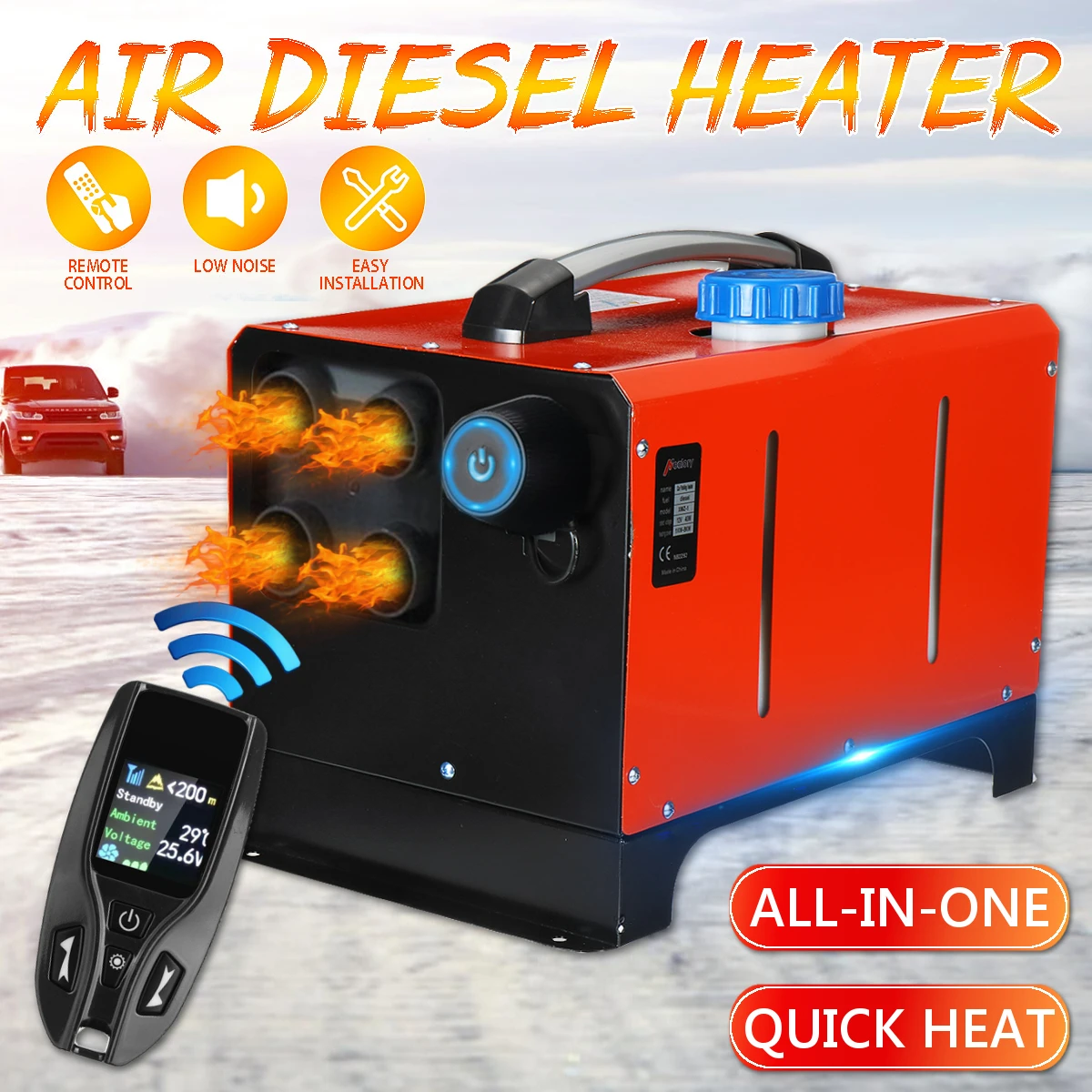 Универсальный автомобильный обогреватель 8 кВт 12 В дизельный воздушный