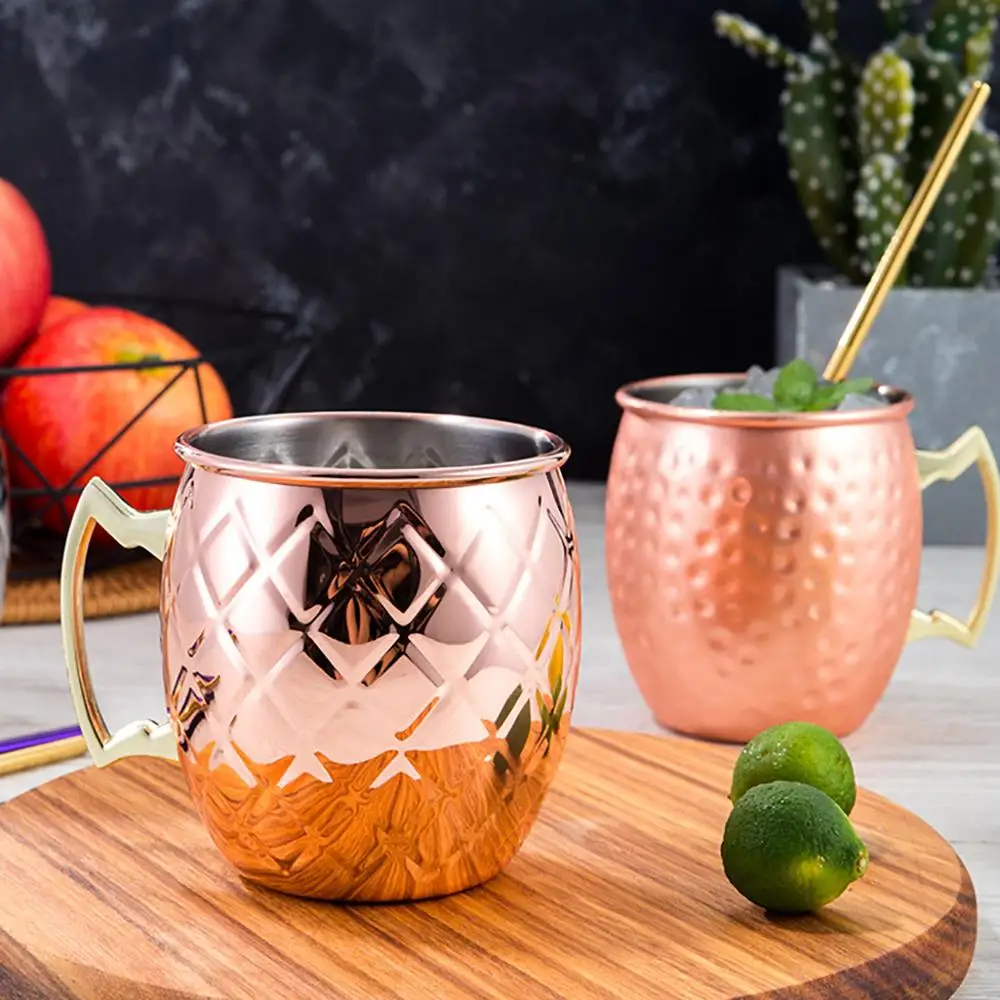 Медные кружки Mole 500 мл покрытые медью медные кофейные с медным покрытием | Дом и