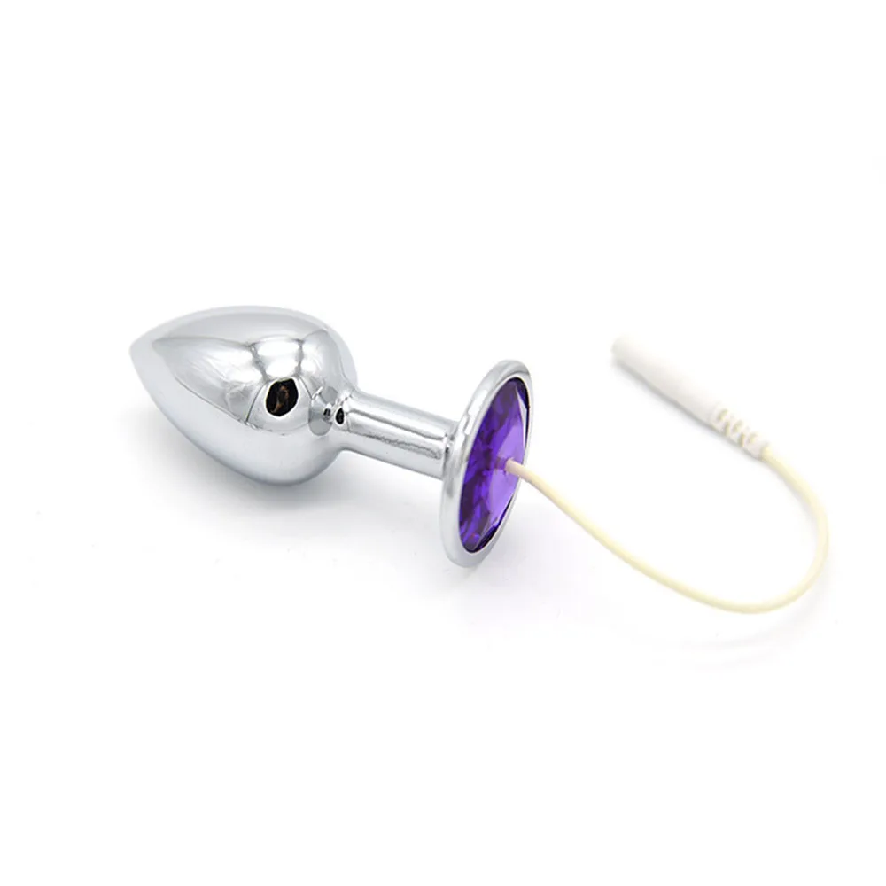 Stainless Steel Anal Plug Electric Shock Anus Accessories Electro Butt Plugs Stimulation Pulse Physiotherapy Massager Sex Toy L1 | Красота и