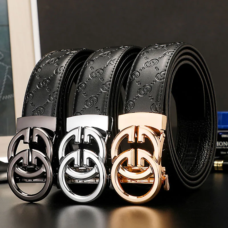 

High Quality Luxury Brand Famous Men Belts Genuine Leather Belts for Men Women Designers Double G Buckle Dress Strap Male belts