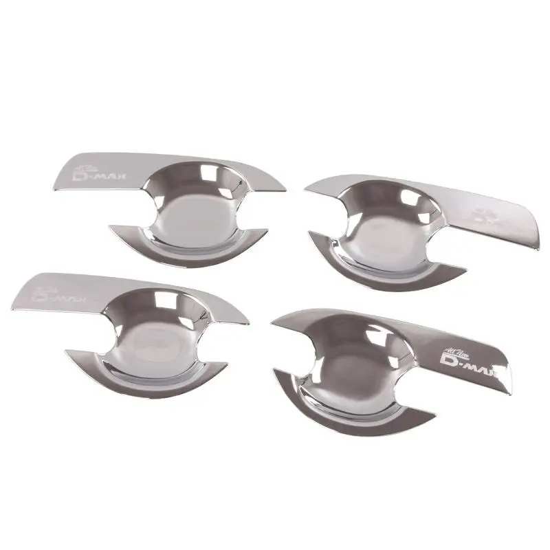 

4Pcs/Set ABS Chrome Car Door Handle Bowl Cover Door Handle Bowl Trim for ISUZU D-MAX 2012-2018 2015 DMAX Accessories
