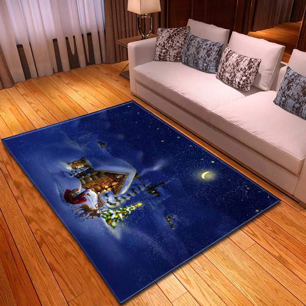 Рождественские ковры для гостиной дома спальни декоративный прикроватный