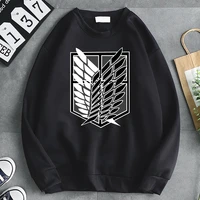 attack on titan man sweatshirts hoodie winter fleece harajuku anime hooded sweatshirt male fashion new brand pullover streetwear
