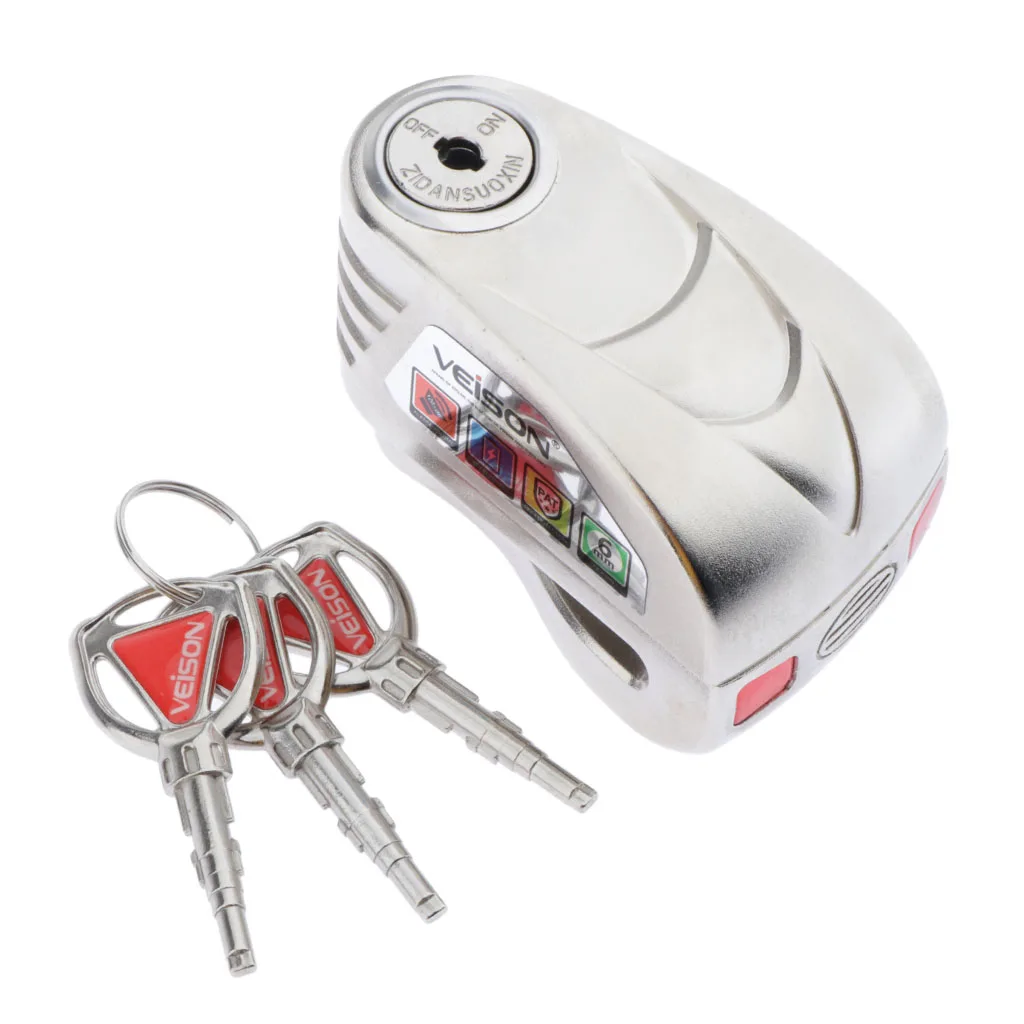 Алюминиевый мотоциклетный дисковый тормозной замок Противоугонный на колесах 110