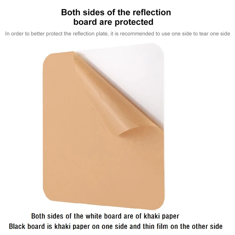 Акриловая отражающая настольная доска для фотосъемки Двухсторонний черный и