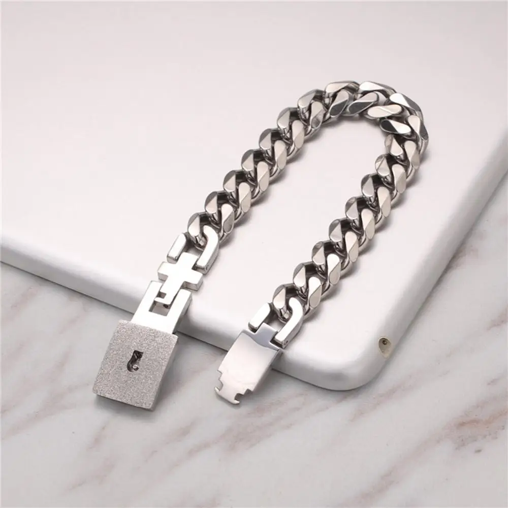 1 Pair Love Heart Couple Lover Bracelet Fashion Concentric Lock Key Titanium Steel Bracelets Women Men Jewelry Gift | Украшения и